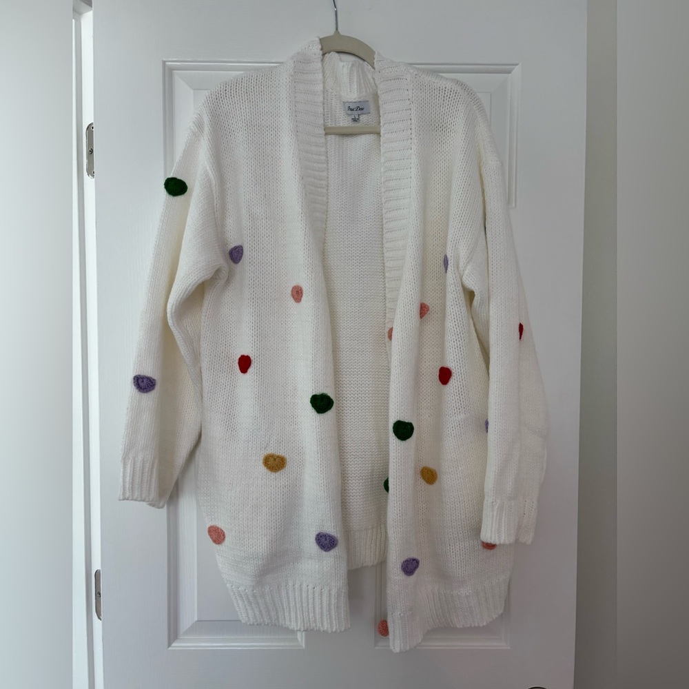 White Polka Dot Sweater